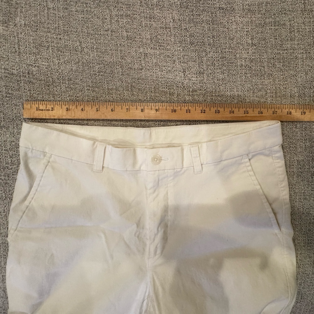 Roundtree & Yorke Casuals White Mens Slacks Pants Front Back Pockets Sz 34x30 - Picture 9 of 13